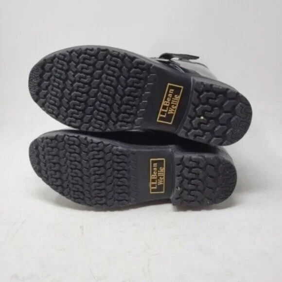 L.L. Bean | Womens Wellies Rain Boots Plaid Purple Green - Picture 14 of 14